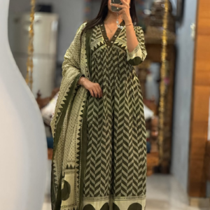 ANARKALI 3PCS MIRROR ORIGINAL WORK